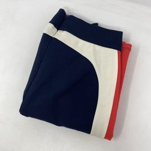 Marine Layer Archive Women's 8 Navy Red White‎ Stripe Straight Leg Pants